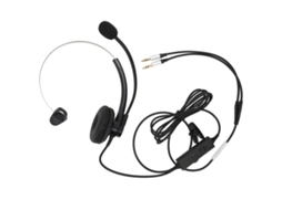 Fone de Ouvido Mono com Fio Cancelamento de Ruído Interface Dual 3.5mm EOOCOO