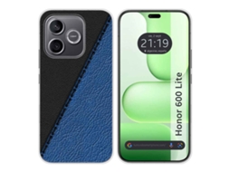 Capa Tumundosmartphone De Silicone Para Honor 600 Lite 5g Design Em Couro Com 2 Desenhos