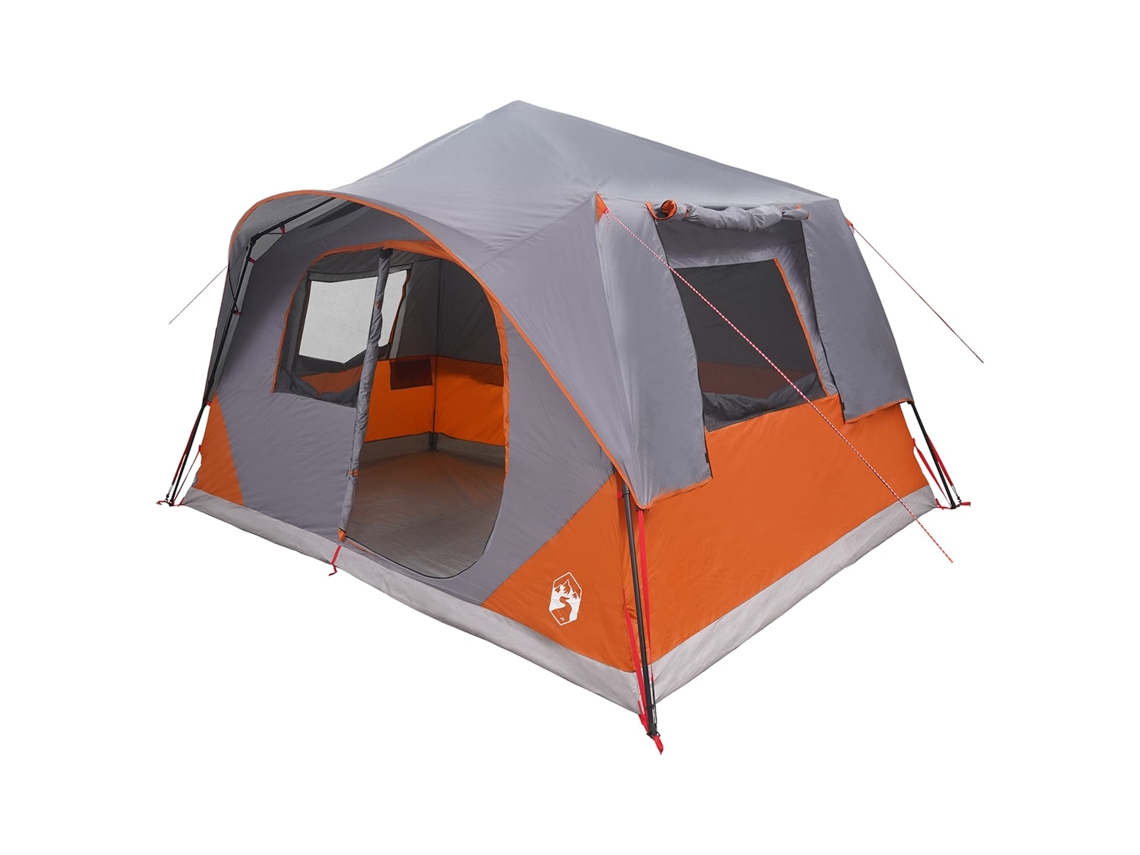 Conjunto 1 Barraca De Camping Vidaxl Cinzento Poliéster (365 X 380 X 200 Cm)