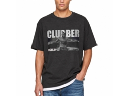 Rockinstone Rocky Movie Clubber Heather Black Adult T-shirt Size:xl