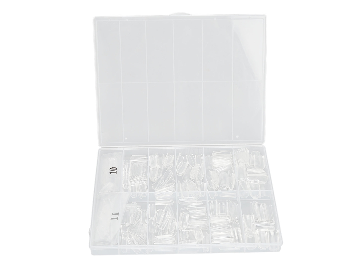 504pcs Pontas De Unhas Artificiais Transparentes Para Manicure Diy E Salões De Beleza 03