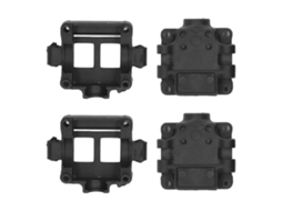 Caixa de transmissão RC de plástico preto para Wltoys 284161 284010 284131 K969 K989 Nova versão