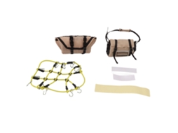 Mali acessório de Decoração de Simulação Rc Rede de Bagagem no Teto e Bolsa para Traxxas 1/18 Trx4m Amarelo