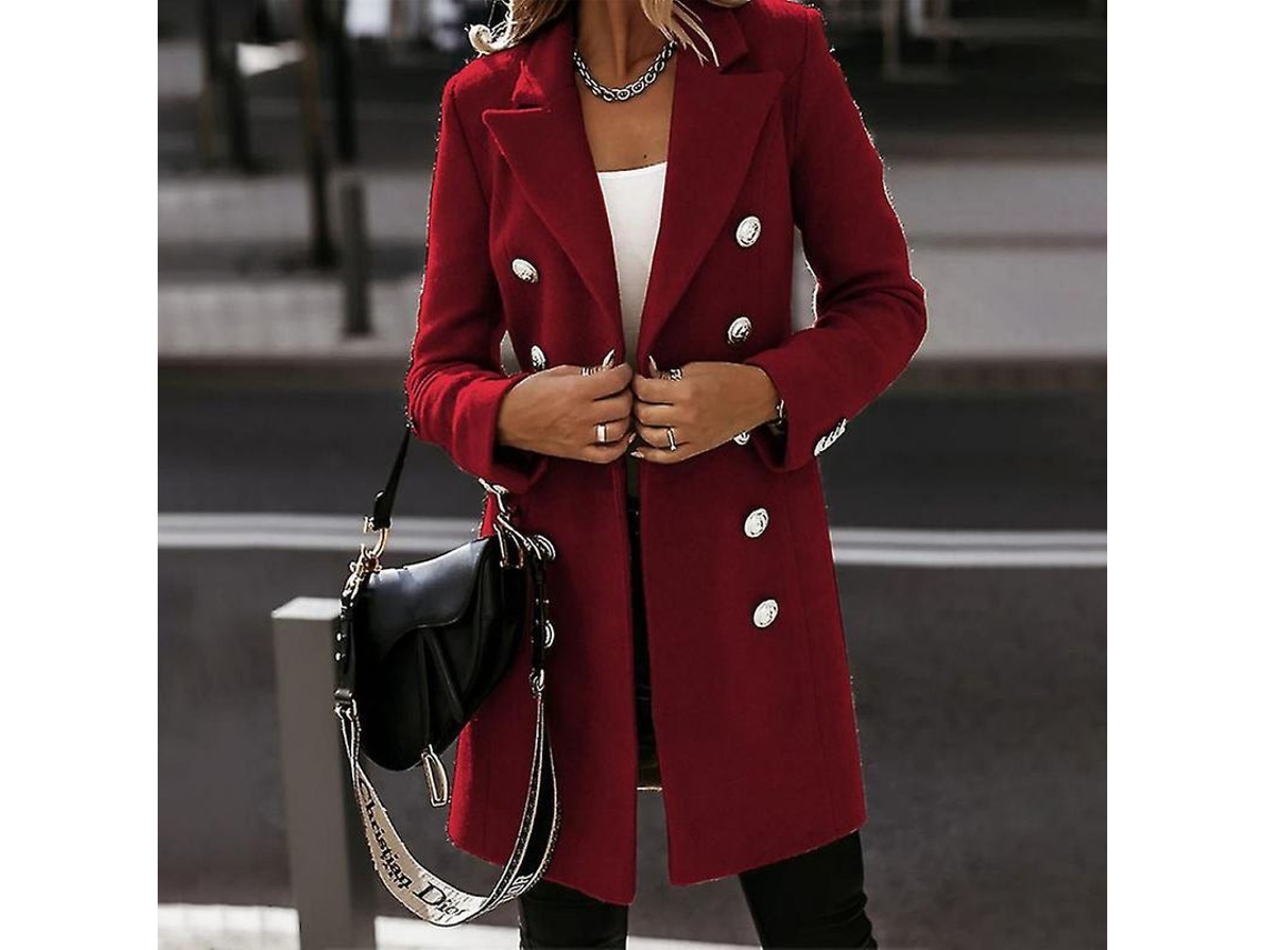 2026 chaqueta Abrigo para Mulher com Manga Longa Casual Inverno Quente Cardigan de Têxtil Espesso Poliéster Algodão