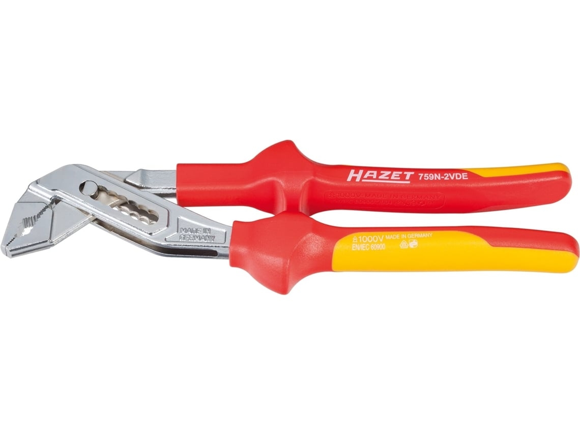 Alicate universal HAZET 759N-2V com isolamento protetor: 251 mm