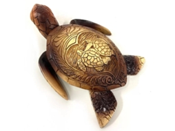 Decoração Tartaruga Simulação Carving Madeira Tartaruga Mar Havaí