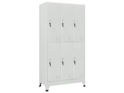Locker Cabinet, Locker Cabinets Vidaxl Cinzeto Aço (n/a)