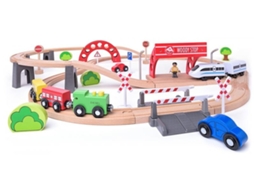 Conjunto De Trem Woody Woody Com Locomotiva Elétrica 93064