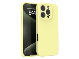 (amarelo Claro, Iphone 14 Plus) Capa De Silicone Líquido — Compatível Com A Série Iphone — Proteção Total Da Lente E Resistente A Quedas