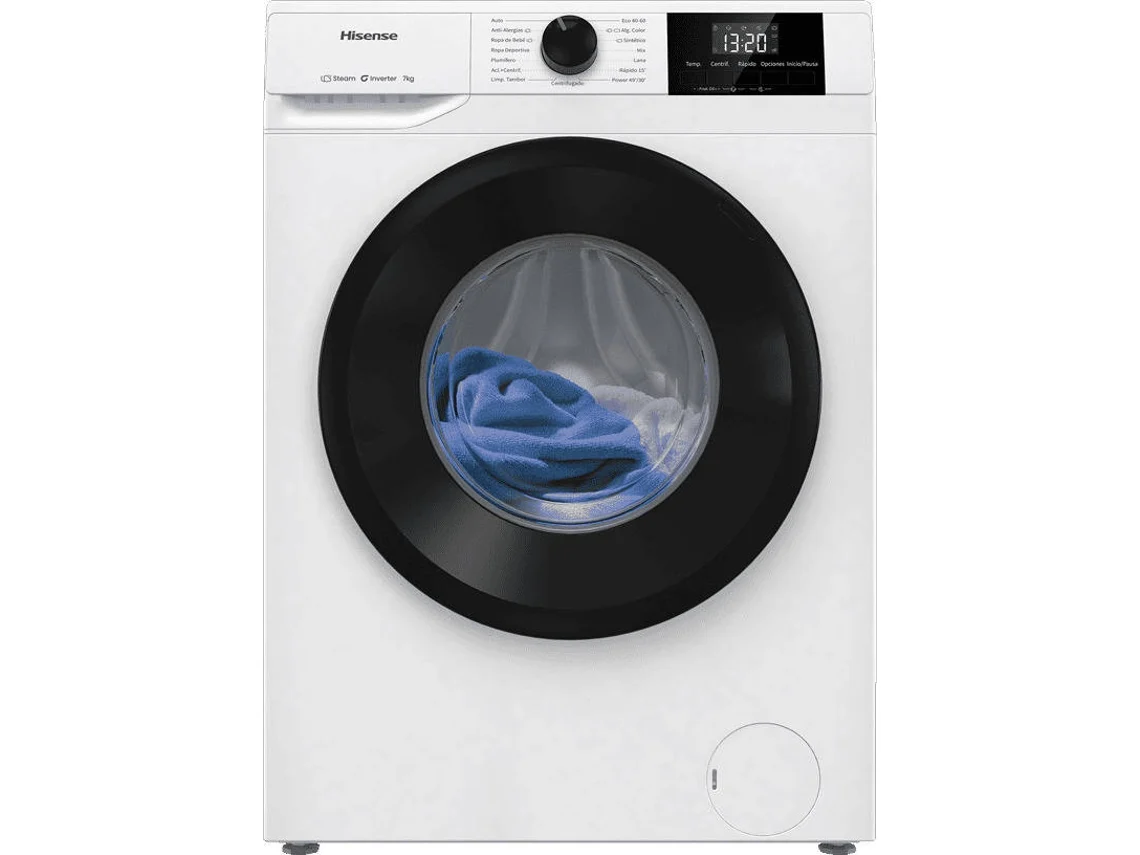 Máquina de Lavar Roupa HISENSE WF1G7021BW (Branco - 1200 rpm - 7 kg)
