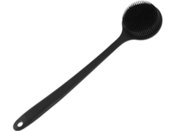 Escova Corporal De Silicone Com Cabo Longo Beaupretty Para Banho E Limpeza Das Costas, Esfoliação E Massagem