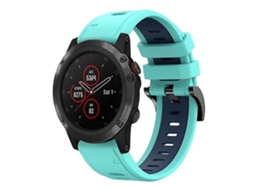 Lurelia Pulseira, Compatível Com Garmin Fenix 5x Plus 26mm Verde Menta Azul