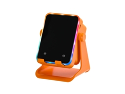 Suporte De Telemóvel Com Altifalante Bluetooth 5.4 E Luz Rgb - Laranja - Eifson