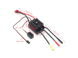 Laxiscreed Controlador De Velocidade Eletrónico Brushless 60a Para Rc 1/10 De Liga De Alumínio