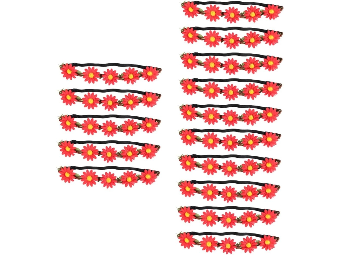 Conjunto De 15 Peças De Acessórios De Cabelo Estilo Boho Com Coroa Havaiana Para Festas Na Praia E Eventos Tropicais.
