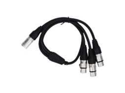 Cabo divisor XLR 3 pinos para 3 fêmeas EOOCOO
