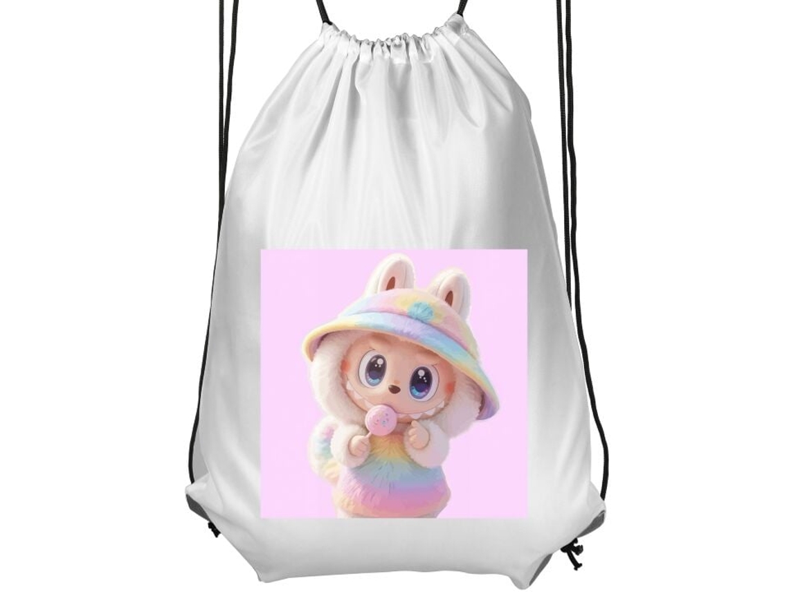 Mochila de Ginástica Infantil Branca BRILVIBERA
