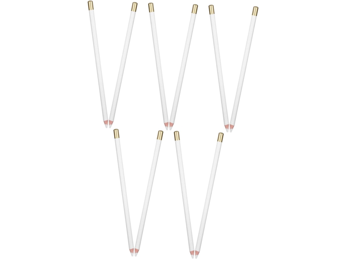 Conjunto de 10 Borrachas Brancas em Formato de Caneta para Desenho, Material Didático para Estudantes CHABERLU