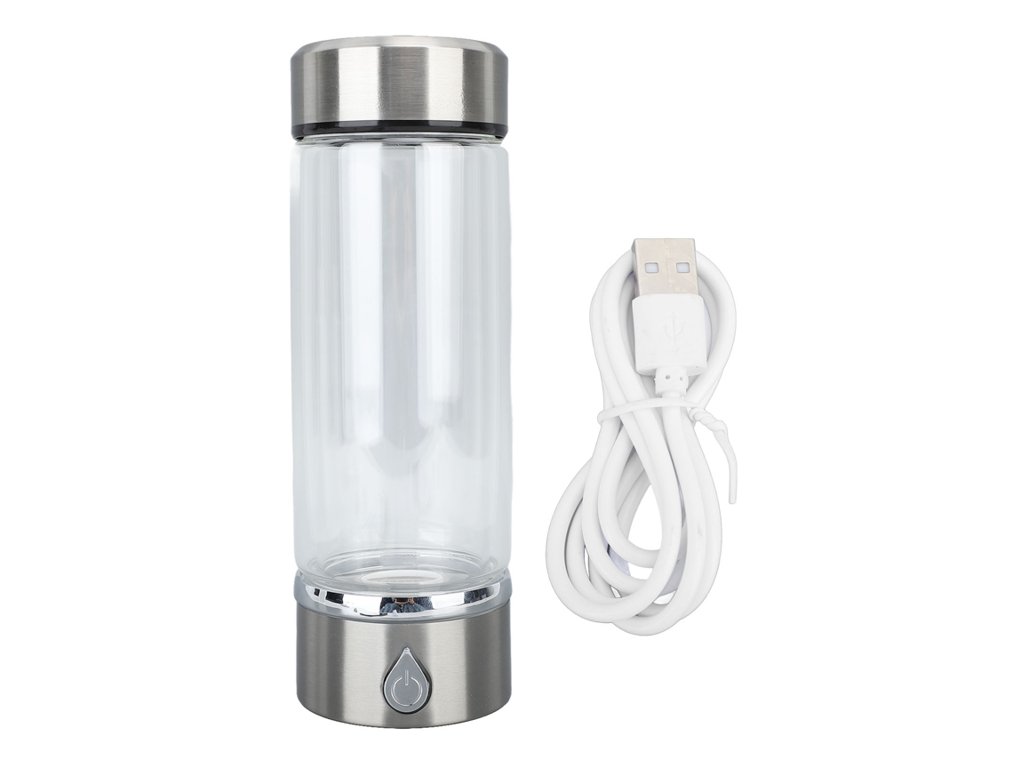 Garrafa De Água De Hidrogênio Usb Recarregável Base Antiderrapante 380ml 600 900ppb Gerador Rápido De Água Rica Em Hidrogênio Para Melhorar A Qualidad
