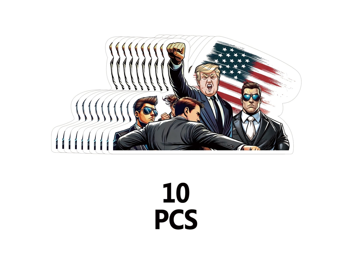 Adesivos Faciais Trump Temporários, Pack com 10 Unidades LAXISCREED