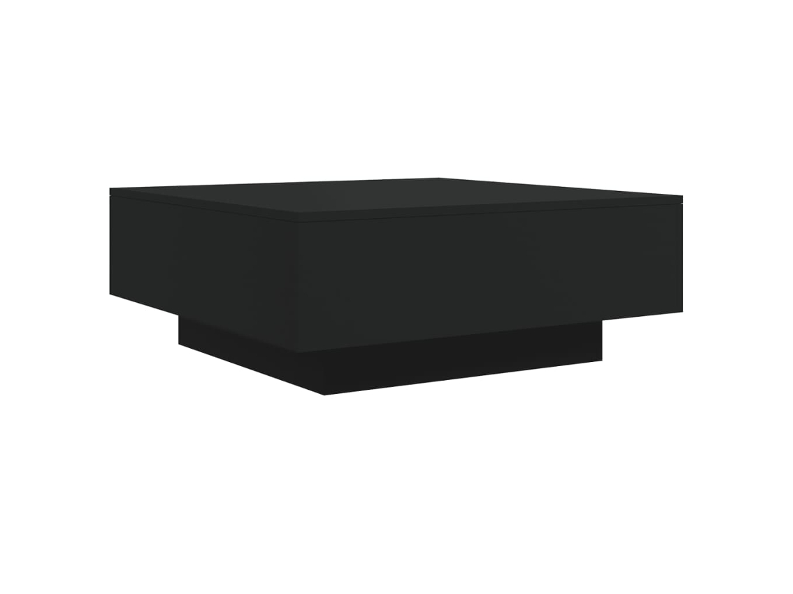 Coffee Table, Coffee Tables Vidaxl Preto Madeira Processada (80 X 80 X 31 Cm)