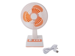 Ventilador de Mesa Usb Type C Pequeno 3 Velocidades Silencioso Potente Portátil para Escritório Casa