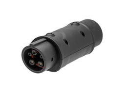 Adaptador De Carregamento Para Veículos Elétricos Padrão Sae J1772 Europeu Para Americano Ip54 16a/32a Preto