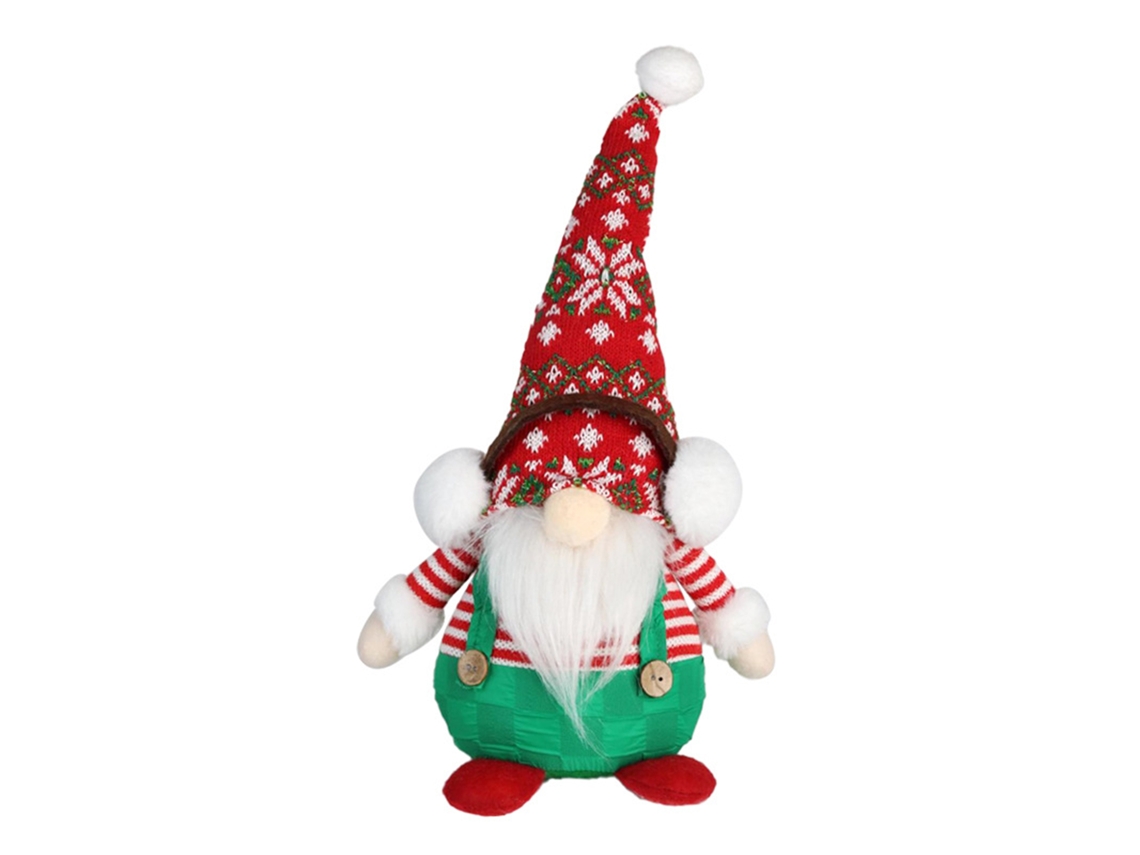 Boneco De Natal Laxiscreed Com Barba Vermelha E Verde, Estilo Antigo, Sentado, Tecido Tricot, Sem Rosto, Anão Festivo