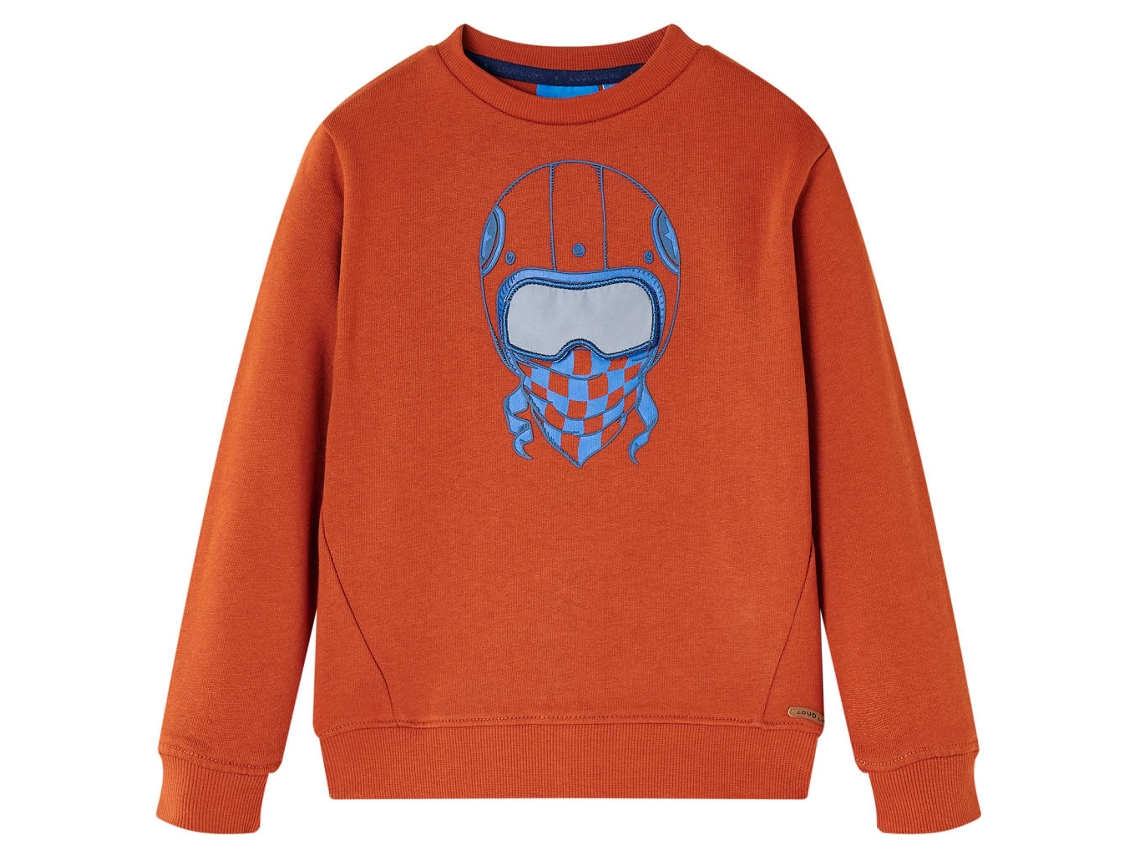 Sweatshirt Para Criança Cor Ferrugem-claro 140