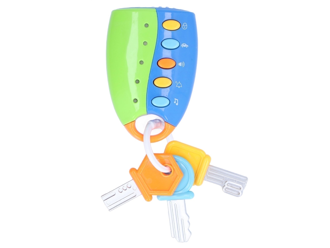Primerox chave de Brinquedo Simulada de Carro com Luz e Som para Bebês 24 Meses e Acima