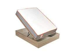 Pack WHAT THE SLEEP Sommier Natural + Colchão Molas Ensacadas Funk (120 x 190 - 56 Cm de Altura)