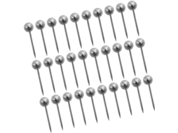 Conjunto De 500 Tachinhas Redondas Para Quadros Cortiça, Em Aço Inoxidável E Plástico, Com Cabeça Esférica, Design