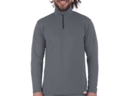 Zip Up Camiseta Homem de Manga Comprida Uv Pro Cinzento 2Xliq-Uv