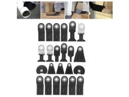 Kit De 23 Lâminas De Serra Oscilante De Aço Carbono Alto Para Cortar Plástico, Madeira E Metal Macio