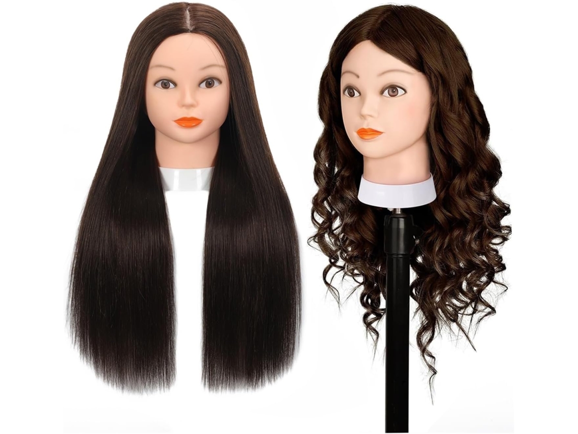 Cabeça de Manequim com Cabelo Longo SFUSHOS