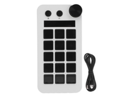 Teclado Visual LAXISCREED com 15 Teclas Personalizáveis, Macro e controle centralizado para Desktop | LAXISCREED