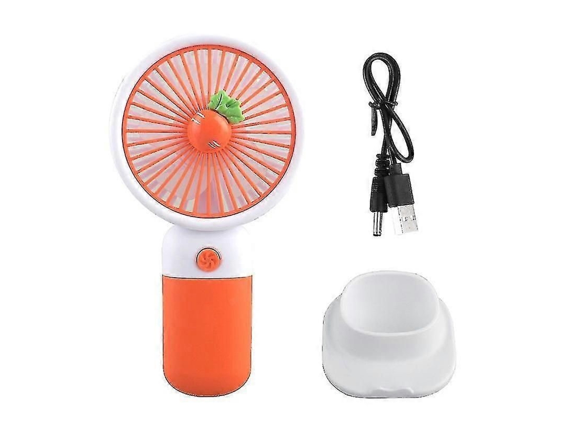 Mini Ventilador De Mão Portátil Para Uso Externo, Mesa, Refrigerador, Recarregável Via Usb