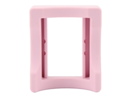 Apoio de Copo Silicone Anti deslizante Rosa com Ranura
