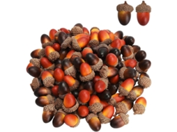 Elegantes Adereços de Frutas Artificiais, Charmosas Mini Bolotas Artificiais com Casca Natural para Decoração de Mesa BRILVIBERA