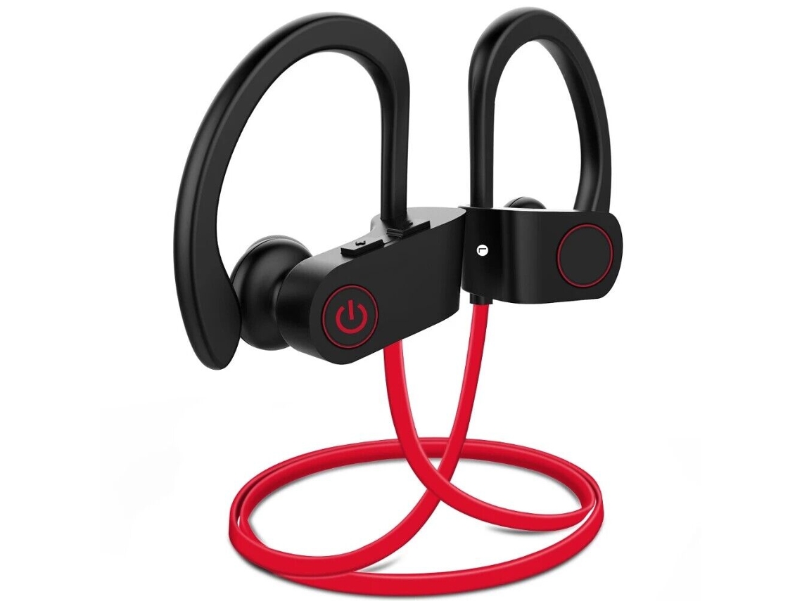 (vermelho) Fones De Ouvido Sem Fio Bluetooth 5.0 À Prova D'água Com Faixa Magnética Para O Pescoço E Controle De Volume