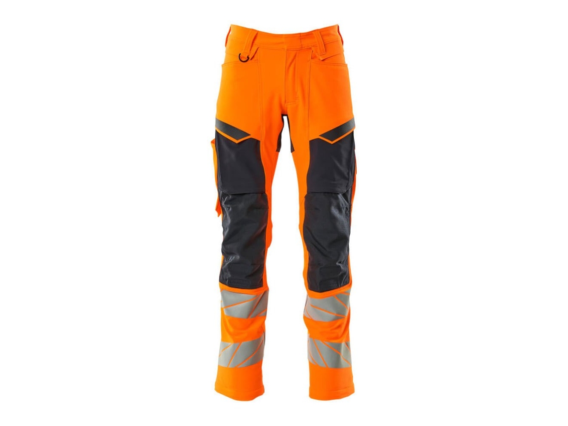 Calças Grandes Com Bolsos Para Joelheiras Accelerate Safe 19479 Laranja 45 / 32 MASCOT