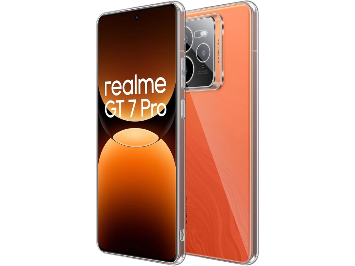 Capa Para Realme Gt 7 Pro (5g) Transparente Silicone Tpu Gel Case Gtr Protetor De Tela De Vidro Temperado Movilearvayotoy