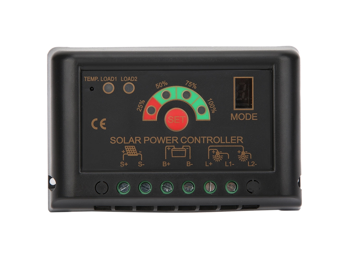 CONTROLADOR HKJ de carga solar 30A com LCD e USB