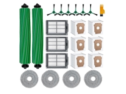 Conjunto de 22 peças de acessórios para aspirador robô iRobot Roomba Plus 505/405: escova principal, escova lateral, filtro e sacos de pó.