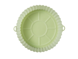 Panela de Silicone para Fritadeira a Ar Acessórios para Forno de Fritadeira a Ar Substituição para Papel Forro de Pergaminho Inflamável Verde