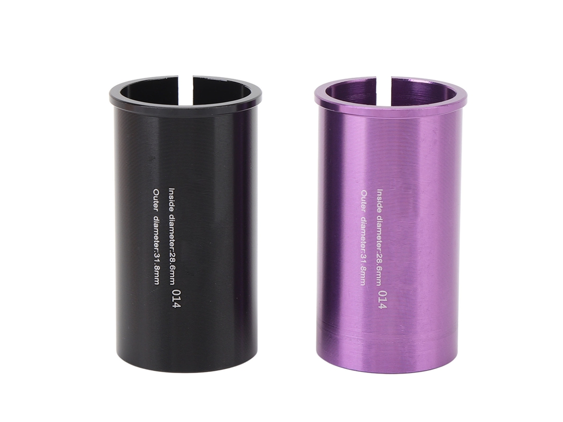 2pcs Redutor De Seatpost Alumínio Adaptador De Tubo Diâmetro Variável Para Ciclismo De Montanha E Estrada 28.6-31.8mm