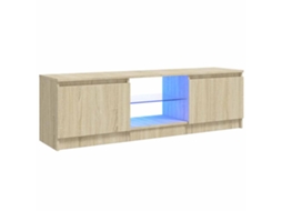 Tv Cabinet, Tv Cabinets Vidaxl Marrom Madeira Processada (120 X 30 X 36 Cm)