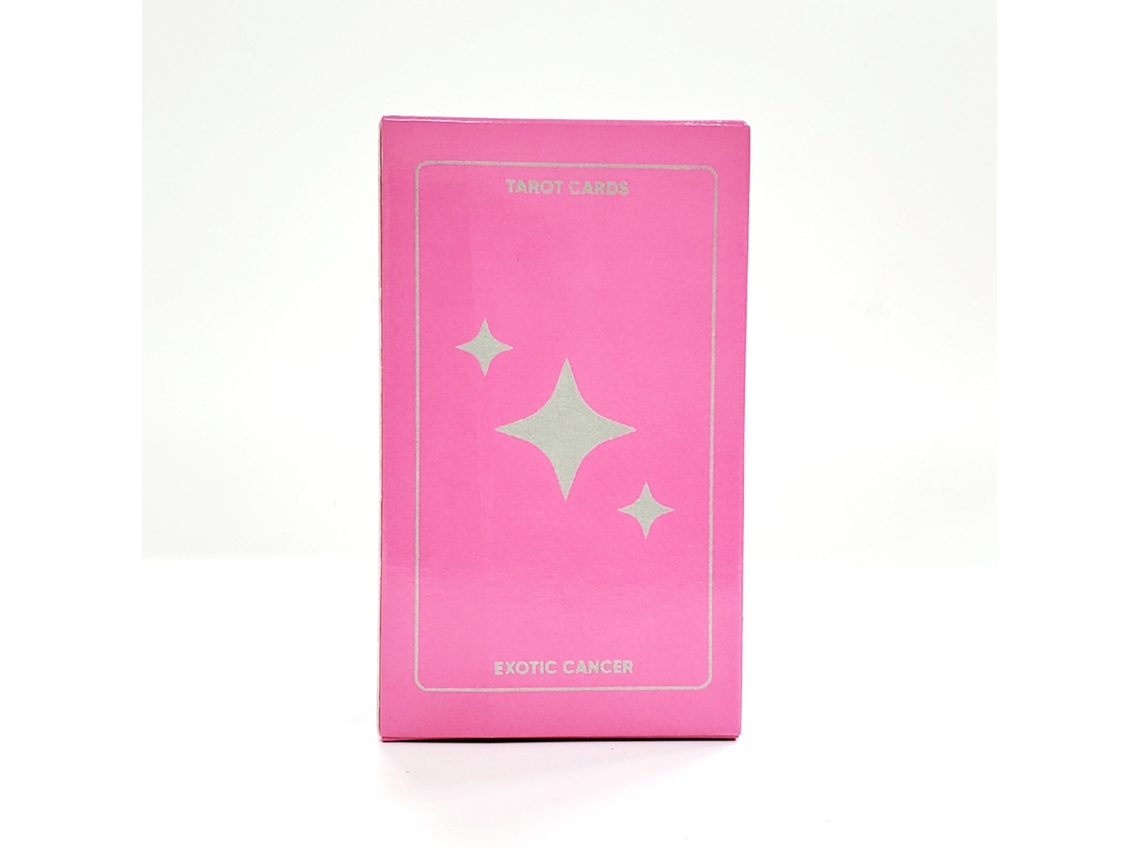 Novo Jogo Gigante De Tarô Com Tema De Caranguejo Rosa Exótico, Tamanho 12x7, Com 78 Cartas De Tarô Em Papel Revestido.