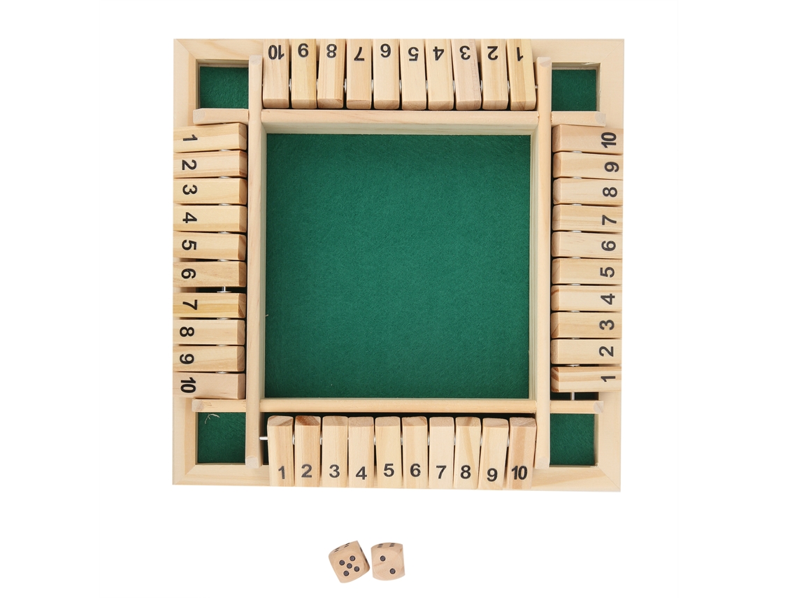Walshlxq juego de Dados de Madeira Tabuleiro Números para Crianças Adultos Brinquedo de Entretenimento Suprimentos