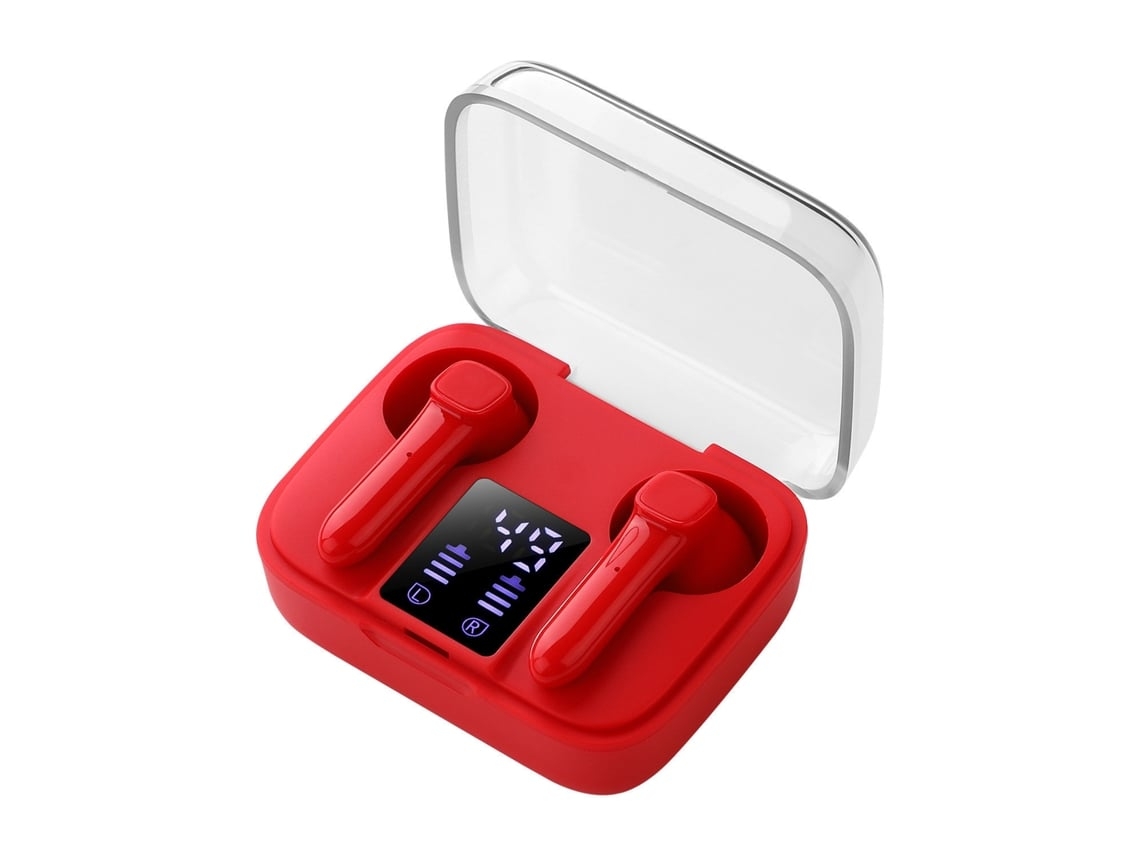Auriculares Ej NISSGU True Wireless Bluetooth Vermelho